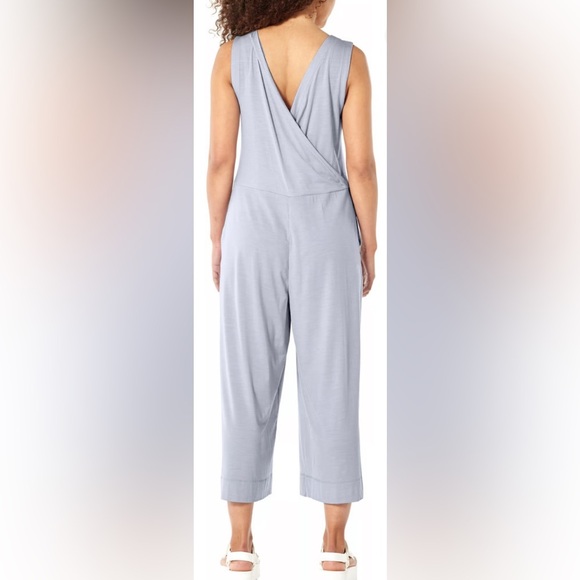 ICEBREAKER Sz M-L (estimated) Hana Jumpsuit Wide Leg V-Neck Merino Wool - Picture 2 of 11